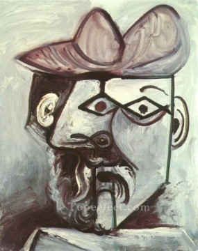 Pablo Picasso Painting - Head of a Man 1971 2 Pablo Picasso
